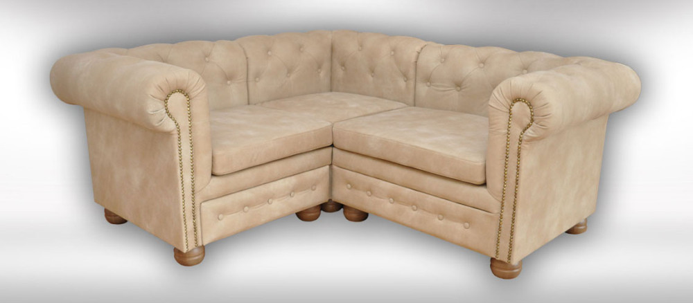 Rohová sedačka Chesterfield atyp 1