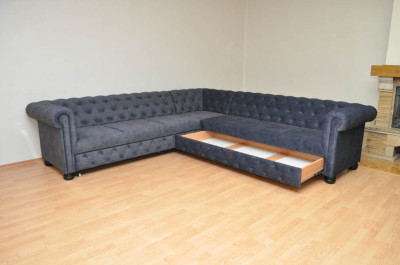 Rohová sedačka Chesterfield atyp 4