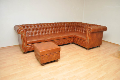Rohová sedačka Chesterfield atyp 2