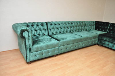 Rohová sedačka Chesterfield atyp 3
