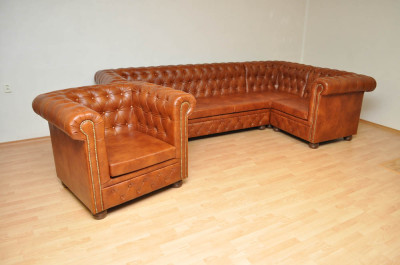 Rohová sedačka Chesterfield atyp 2
