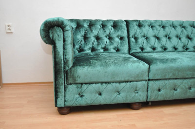 Rohová sedačka Chesterfield atyp 3