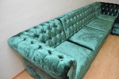 Rohová sedačka Chesterfield atyp 3