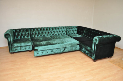 Rohová sedačka Chesterfield atyp 3