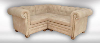 Rohová sedačka Chesterfield atyp 1