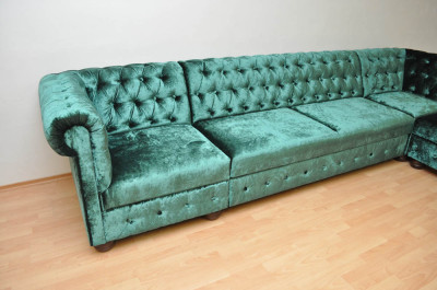 Rohová sedačka Chesterfield atyp 3