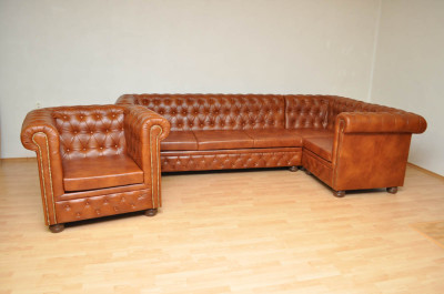 Rohová sedačka Chesterfield atyp 2