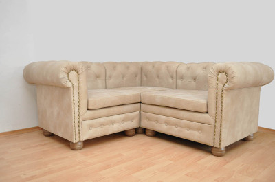 Rohová sedačka Chesterfield atyp 1