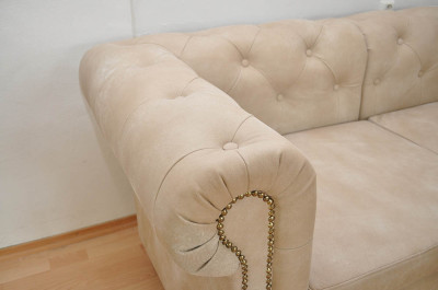 Rohová sedačka Chesterfield atyp 1