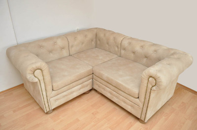 Rohová sedačka Chesterfield atyp 1