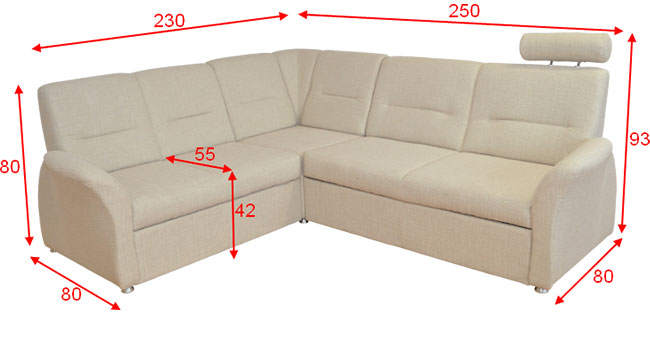 Rohová sedačka na mieru Atessa od slovenského výrobcu