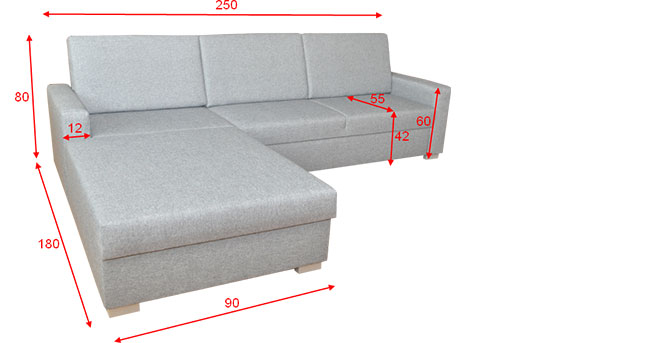 Rohová sedačka Boston atyp 3