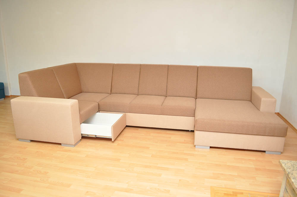 Sedačka v tvare U Lugano atyp 3