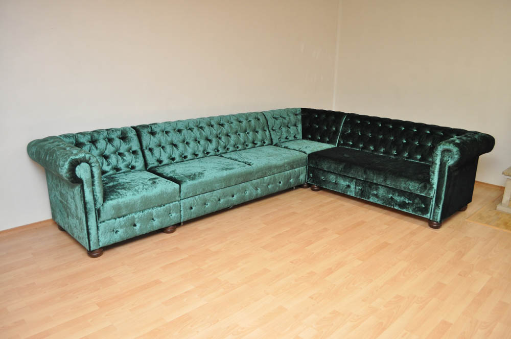 Rohová sedačka Chesterfield atyp 3
