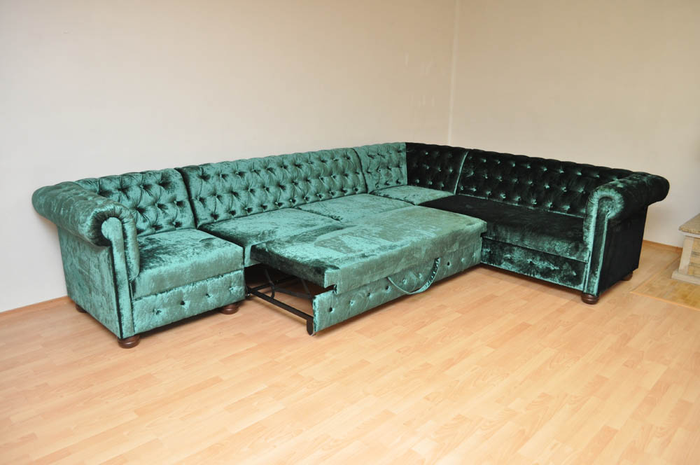 Rohová sedačka Chesterfield atyp 3